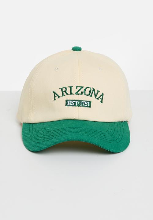Superbalist - Arizona peak cap - cream/green