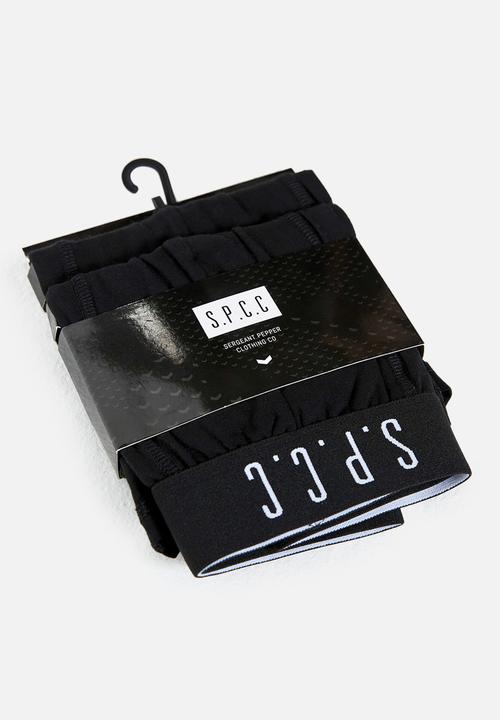S.P.C.C - Emperador Signature Boxer Brief Underwear - Black