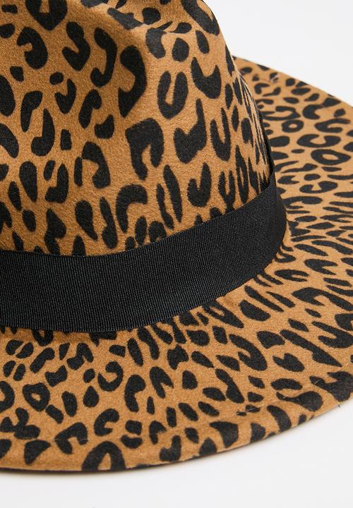 Superbalist - Animal print fedora - black/brown