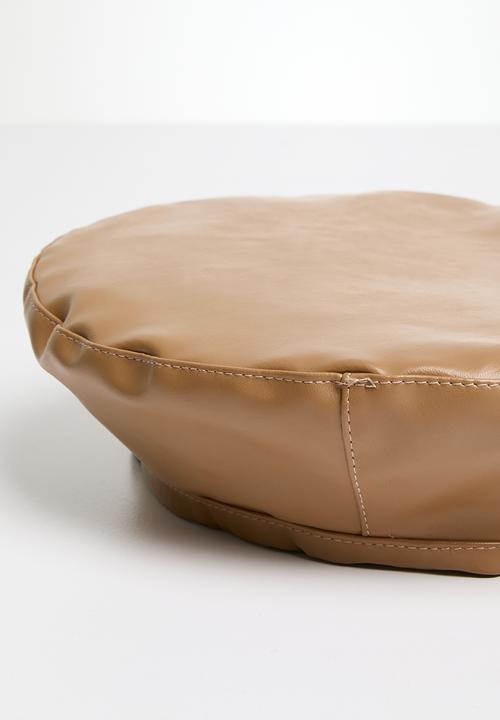 Superbalist - Faux leather beret - tan