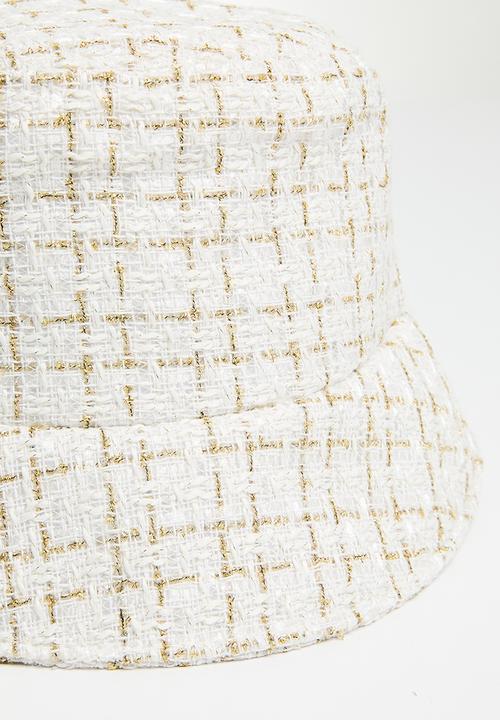 Superbalist - Hallie tweed bucket hat - cream