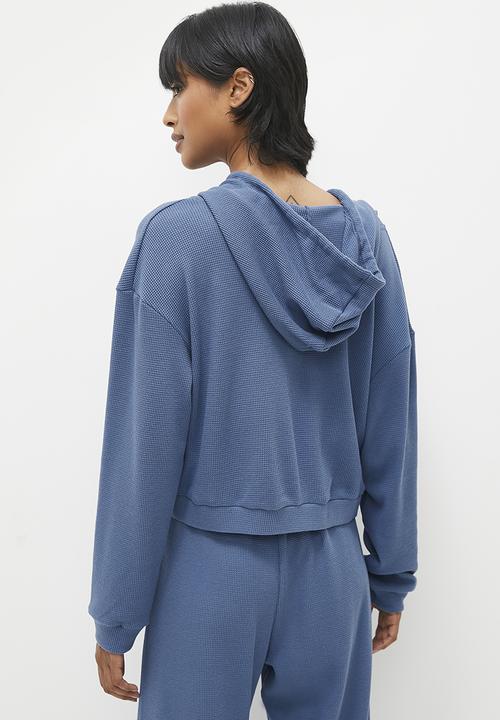Superbalist - Relaxed textured knit top - denim