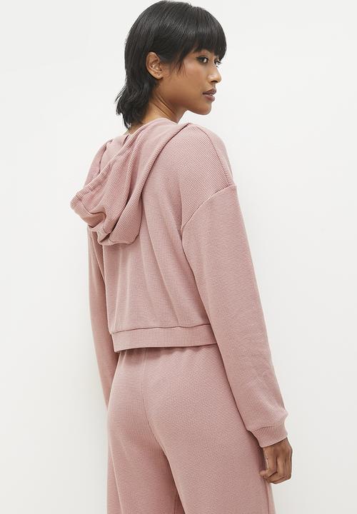 Superbalist - Relaxed textured knit top - dusty mauve