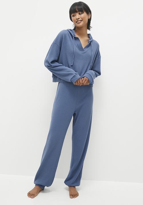 Superbalist - Relaxed textured knit bottom - denim