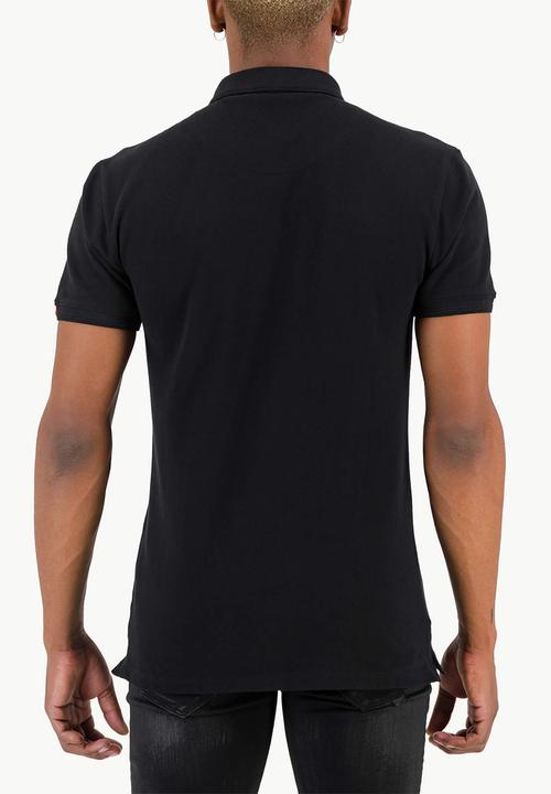 S.P.C.C - Diallo Signature Slimline Fit Polos - Black