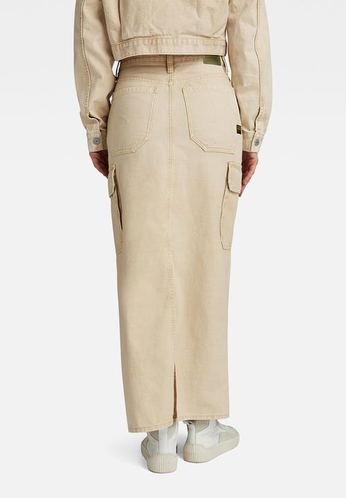 G-STAR - Viktoria Long Cargo Skirt Wmn - Sun Faded Sand Gd
