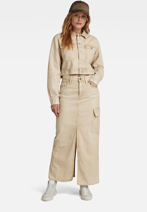 G-STAR - Viktoria Long Cargo Skirt Wmn - Sun Faded Sand Gd