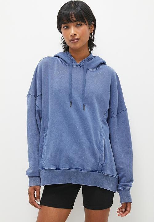 Superbalist - Acid oversized hoodie - denim blue