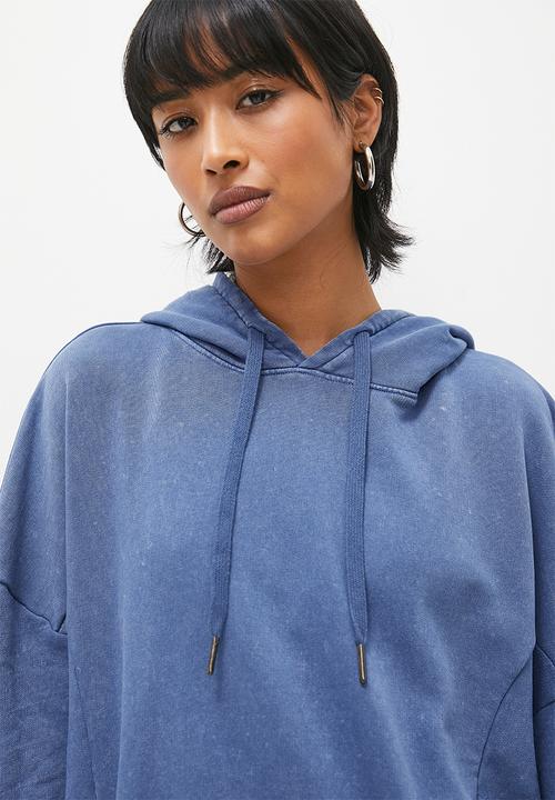 Superbalist - Acid oversized hoodie - denim blue