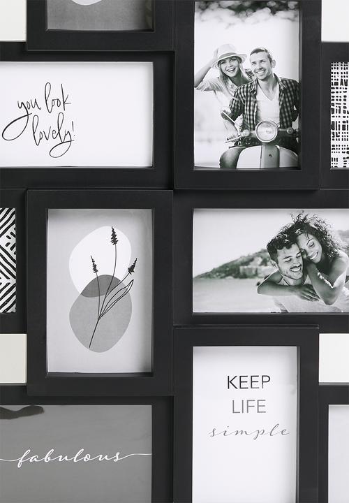 H&S - Collage photo frame - black