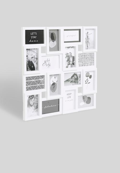 H&S - Collage photo frame - white