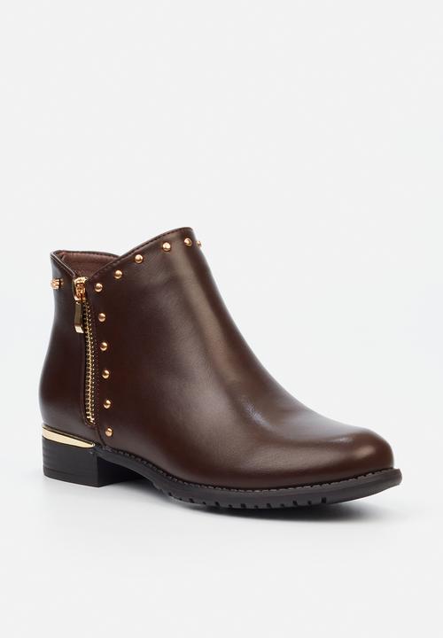 Miss Black - Hadar 6 ankle boot - chocolate