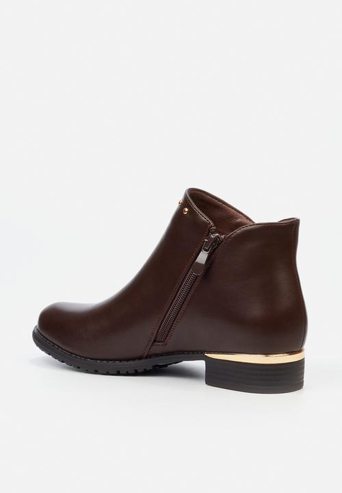 Miss Black - Hadar 6 ankle boot - chocolate