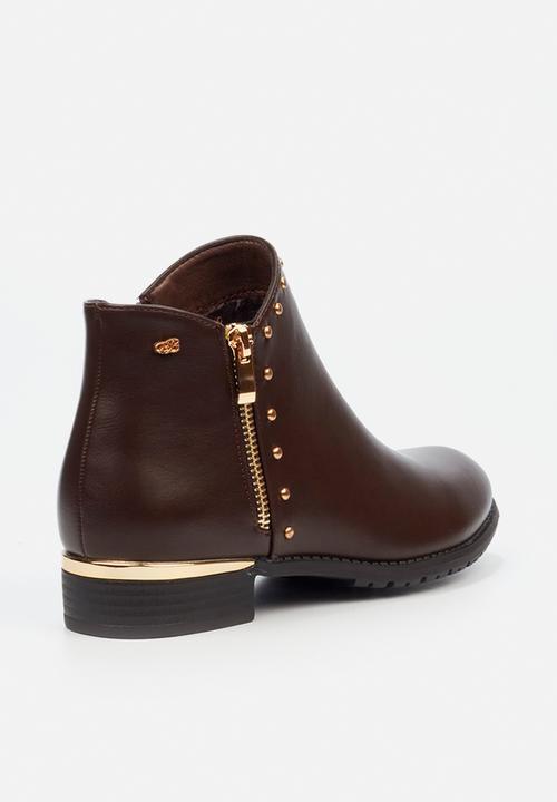 Miss Black - Hadar 6 ankle boot - chocolate