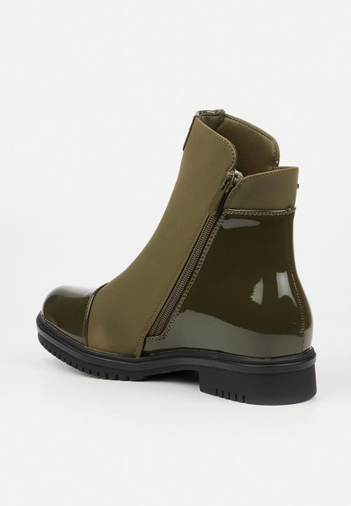 Miss Black - Radar 1 ankle boot - olive