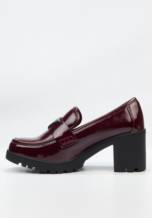 Miss Black - Crave 1 heeled loafer - wine