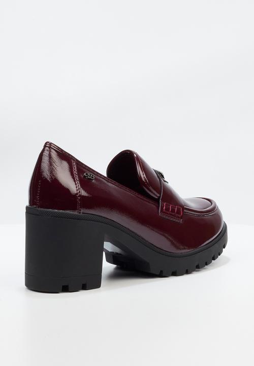 Miss Black - Crave 1 heeled loafer - wine
