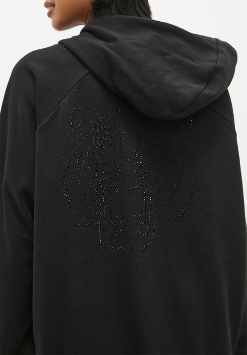 Superbalist - Stud detail oversized hoody - black