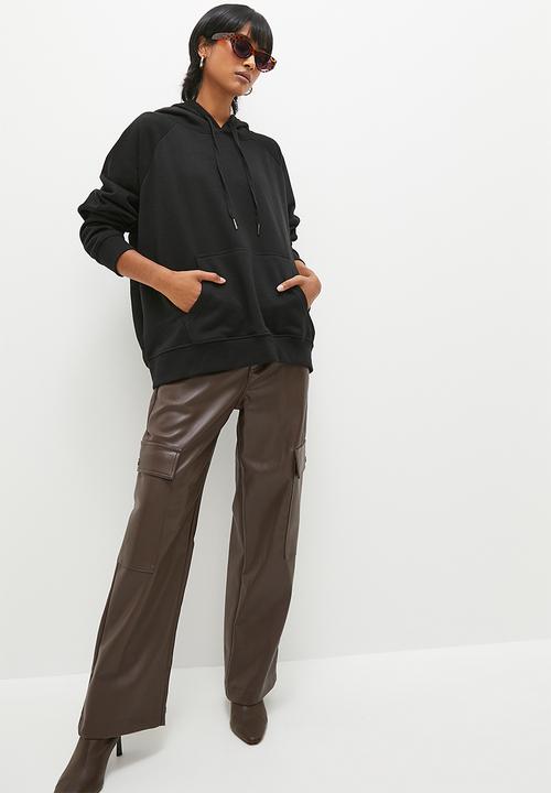Superbalist - Stud detail oversized hoody - black