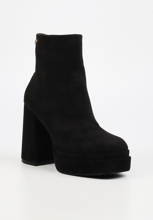 Rock & Co - Shock 2 platform block heel boot - black