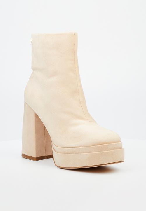 Rock & Co - Shock 2 platform block heel boot - bone