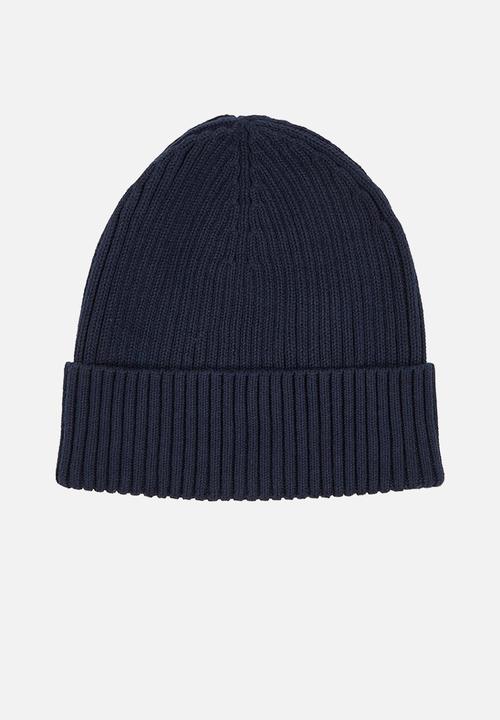 Calvin Klein - Classic cotton rib beanie - Ck Navy