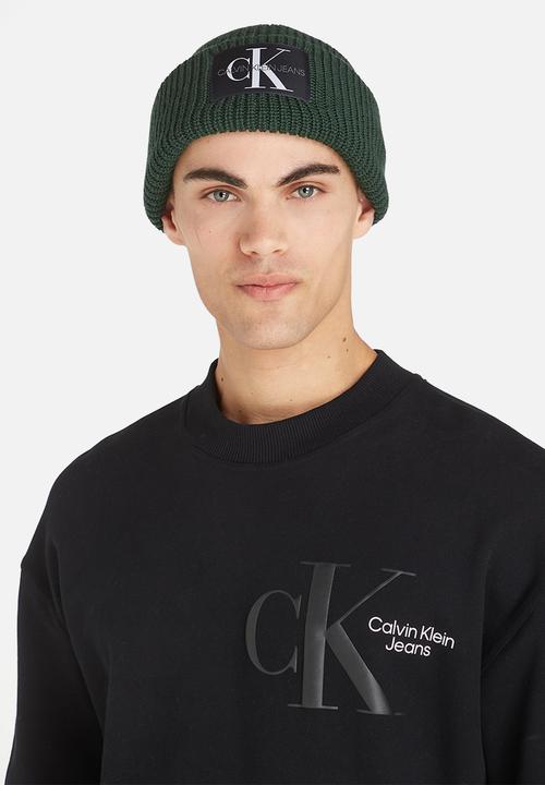 Calvin Klein - Monologo patch beanie - Thyme