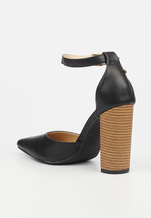 Miss Black - Criss 7 ankle strap heel - black