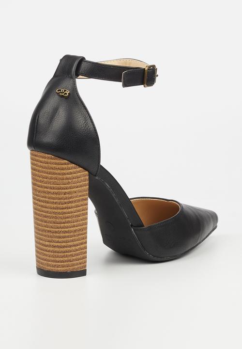Miss Black - Criss 7 ankle strap heel - black