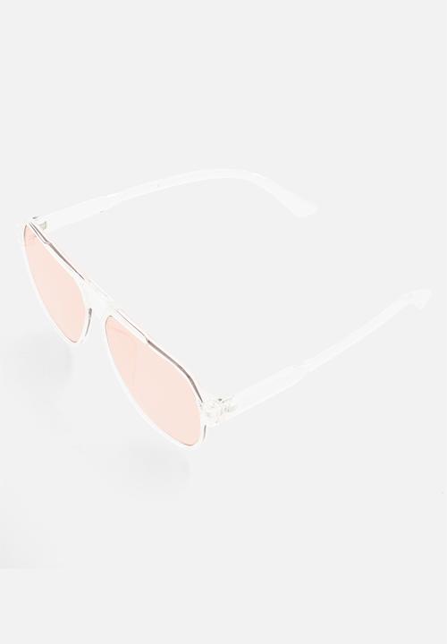 Superbalist - Connie aviator sunglasses - transparent