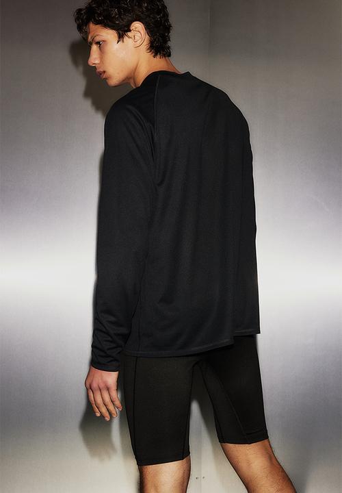 H&M - Drymove™ long-sleeved sports top - black