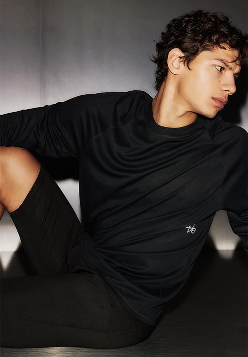 H&M - Drymove™ long-sleeved sports top - black