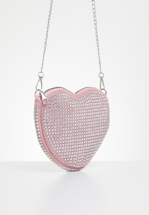 MILLA - Heart shaped crossbody bag - pink