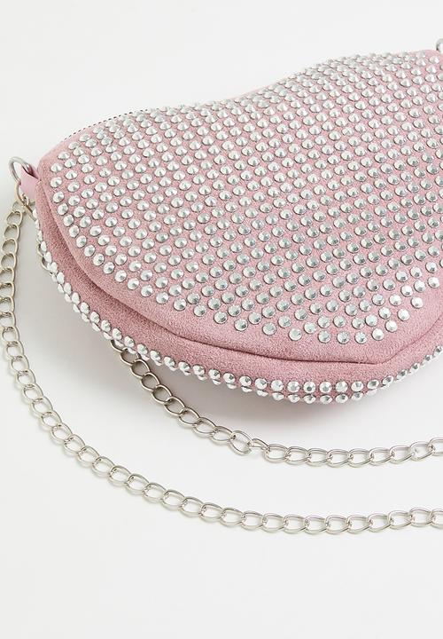 MILLA - Heart shaped crossbody bag - pink
