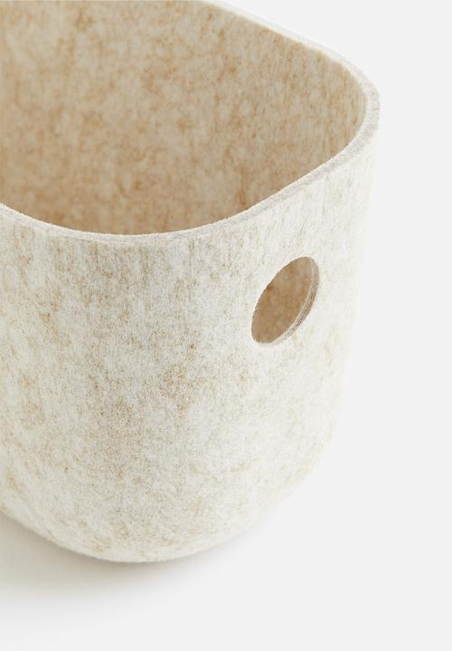 H&M - Felted storage basket - beige