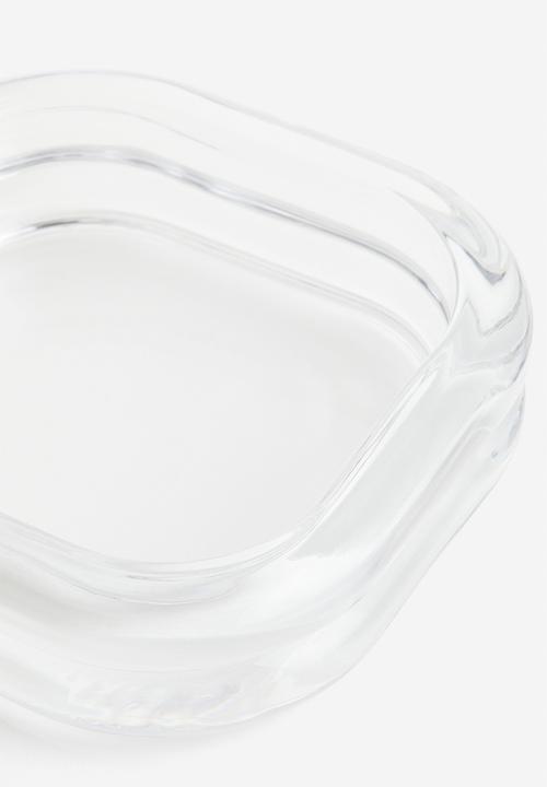 H&M - Glass tray - transparent