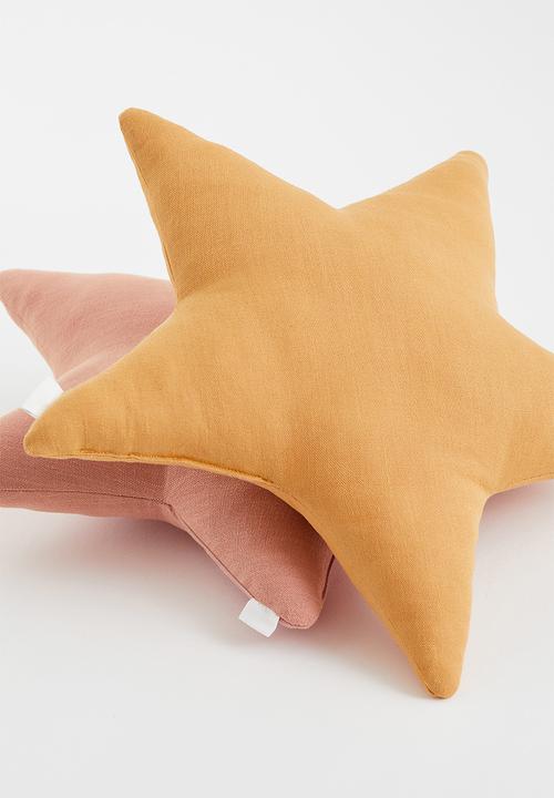 H&M - Star-shaped cushion - yellow
