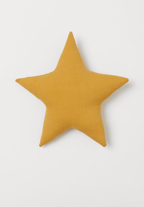 H&M - Star-shaped cushion - yellow