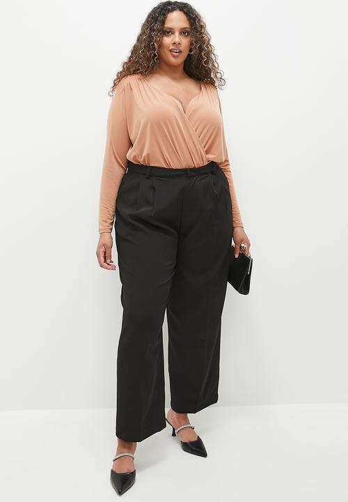 MILLA - V bloson bodysuit plus - neutral 