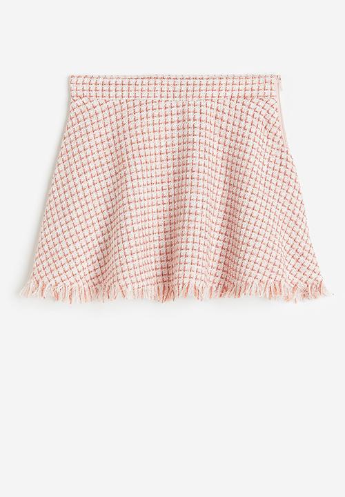 H&M - A-line skirt - Pink Check
