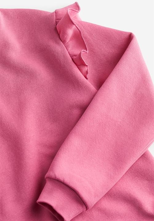 H&M - Frill-trimmed sweatshirt - pink