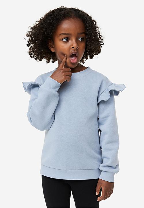 H&M - Frill-trimmed sweatshirt - blue