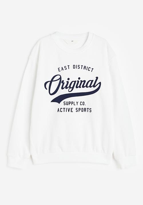 H&M - Printed sweatshirt - white