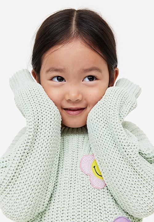 H&M - Chenille jumper - Light green SmileyWorld®