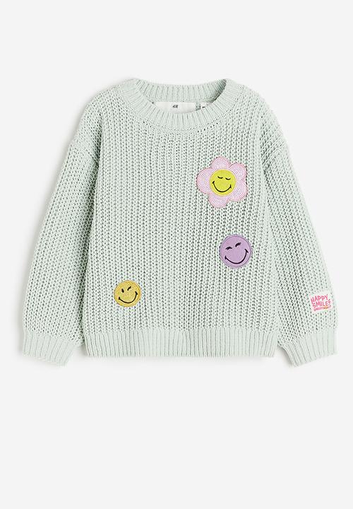 H&M - Chenille jumper - Light green SmileyWorld®