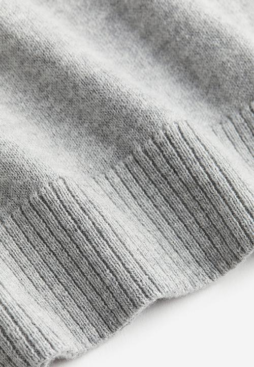 H&M - Fine-knit cotton jumper - grey