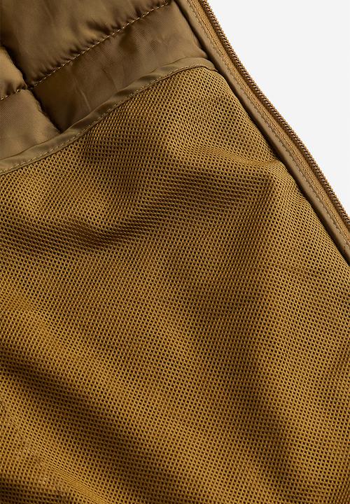 H&M - Regular fit lightweight puffer jacket - dark yellow