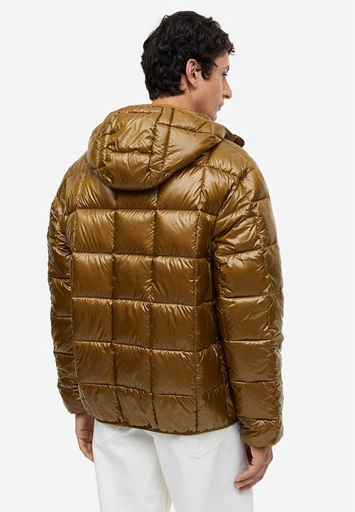 H&M - Regular fit lightweight puffer jacket - dark yellow