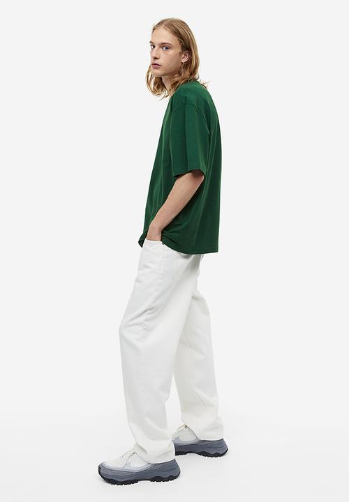 H&M - Loose fit T-shirt - dark green