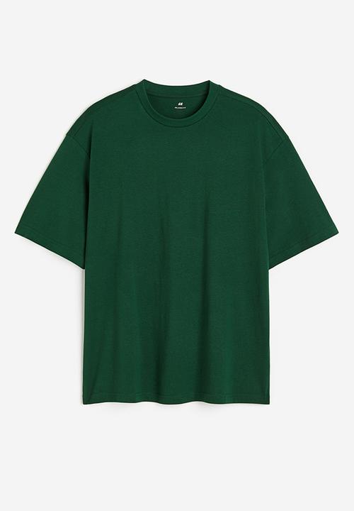 H&M - Loose fit T-shirt - dark green